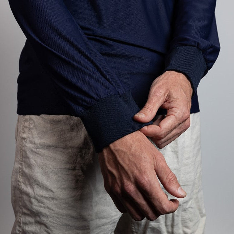 Perreniel Navy Sun Shirt Cuff